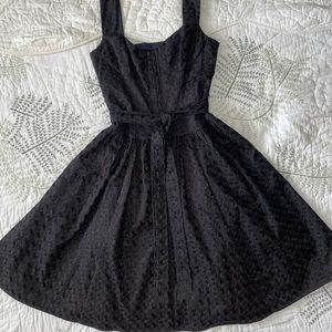 Anthropologie - Maeve eyelet Midi dress in black.